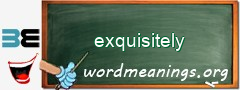 WordMeaning blackboard for exquisitely